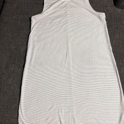 Sleeveless Striped Summer Dress Sz Large