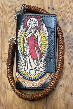 New custom handmade leather wallet