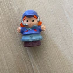 Vintage Fisher Price Little People Airplane Pilot Woman