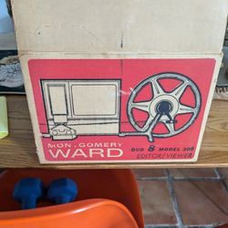 Vintage Mid Century 1960s Montgomery Wards Duo 8 Model 300 Super 8 Film Splicer/Viewer Collectable Photography Equip