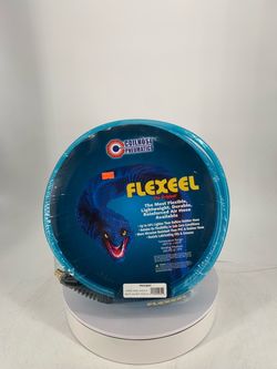 Flexeel Hose, 5/16" x 100', 1/4" MPT Reusable Strain Relief Fittings, Transparent Blue PFE51004T