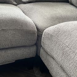 Grey Fabric Couch . 