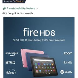 Amazon Fire HD 8 In Black