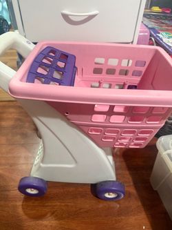 Kids Toy Shopping Cart Pink and Purple