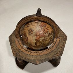 Antique Wooden Globe