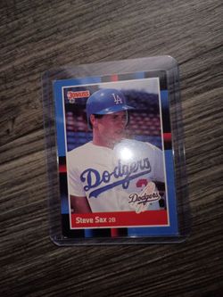 1988 Donruss Steve Sax Dodgers Baseball Card