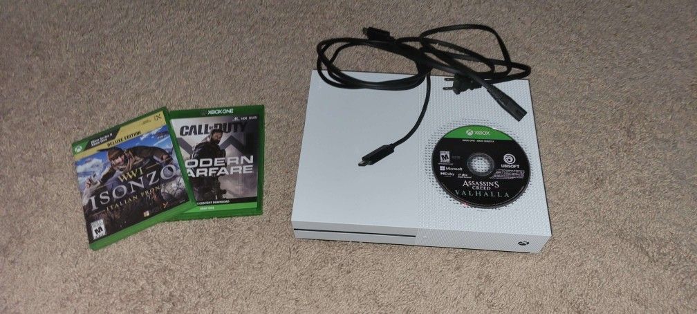 Xbox One S With 3 Games
