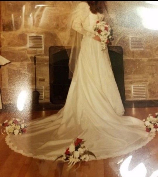 Wedding Gown and Vail