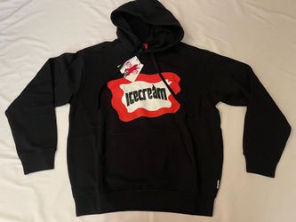 Ice Cream Hoodie Sweatshirt Long Sleeve Pullover Black Men Billionaire Boys Club