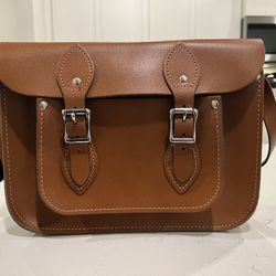 11 Inch Leather Satchel Bag
