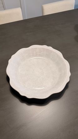 Brand new grey ceramic pie dish