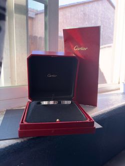 Cartier love cuff bracelet in white gold size 20