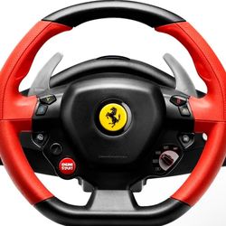 UsedThrustmaster Ferrari 458 Spider Racing Wheel with Pedals for Xbox One, Wired