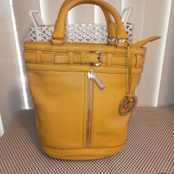 Michael Kors Mustard Bucket Bag