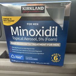 Minoxidil Brand New 6 Sealed Spray Foam 5% Rogaine 6 Month Supply Hair Regrow