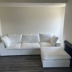 White Sectional Cloud Couch New