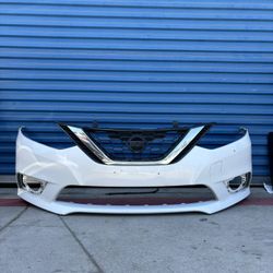 2016,2017,2018,2019 Nissan Sentra Front Bumper Cover With Grill Oem