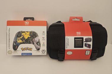 PowerA Pokemon Pikachu Advanced Wireless Switch 2 Controller + Crossbody Travel Bag