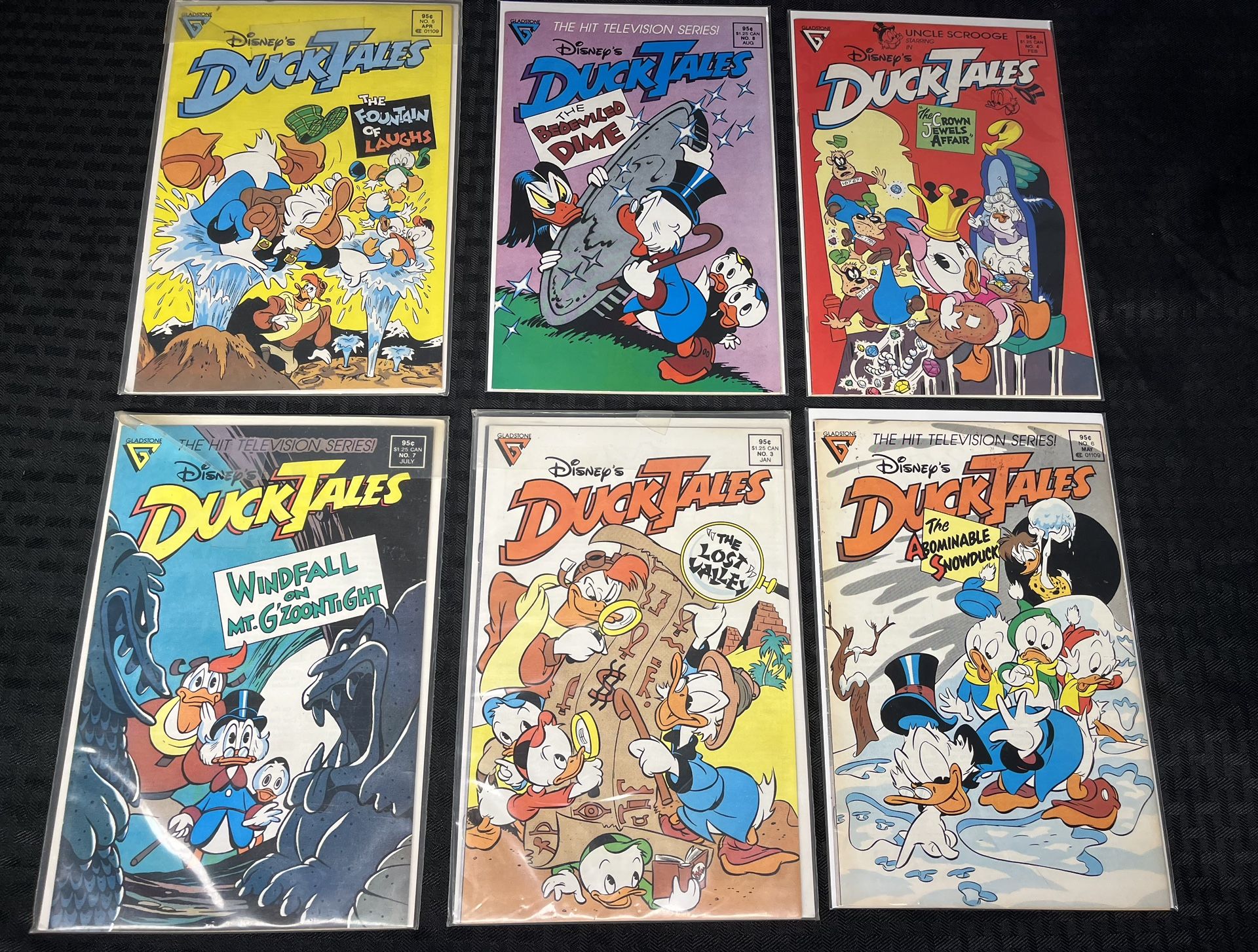 Lot of 6 Disney Duck Tales Comics