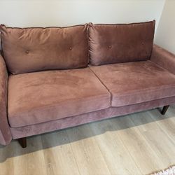 Small Rose Pink Sofa 
