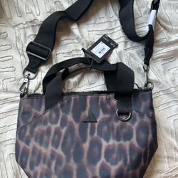 Adidas leopard print mini tote  