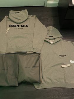 Dark Oat Essentials Hoodies Size Large