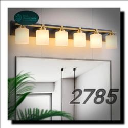 BrkNit Modern LED Flush Mount Ceiling Light 🔥 Dimmable Vanity Glow Over Mirror Bathroom Wall Sconce | Milky White Glass Shade