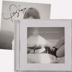 Taylor Swift The Tortured Poets Department CD + Bonus Track "The Manuscript" with Hand Signed Photo