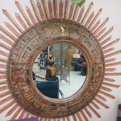 Design Toscano Temple of Luxor: Egyptian Grand - Scale Wall Sculpture Mirror