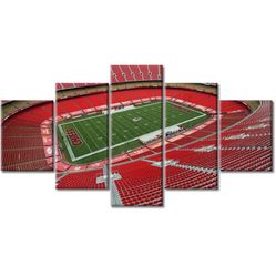 Kansas City CHIEFS Wall Art GEHA Field at Arrowhead Stadium Canvas Printing Posters Picture Soccer Artwork for Boys Bedroom Living Room Decoratio