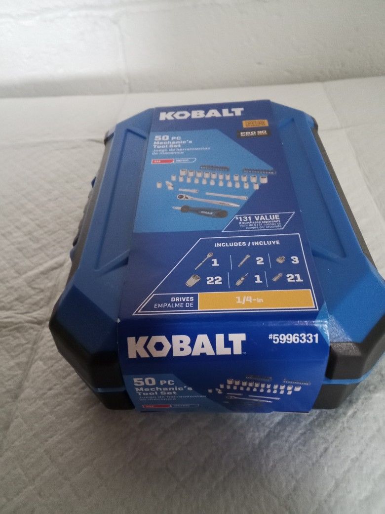 Kobalt 1/4 Drive 50 Piece Tool Kit Brand New Life Time Warranty Quality Tools