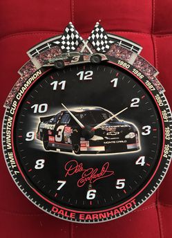 13" Dale Earnhardt COLLECTIBLE Clock