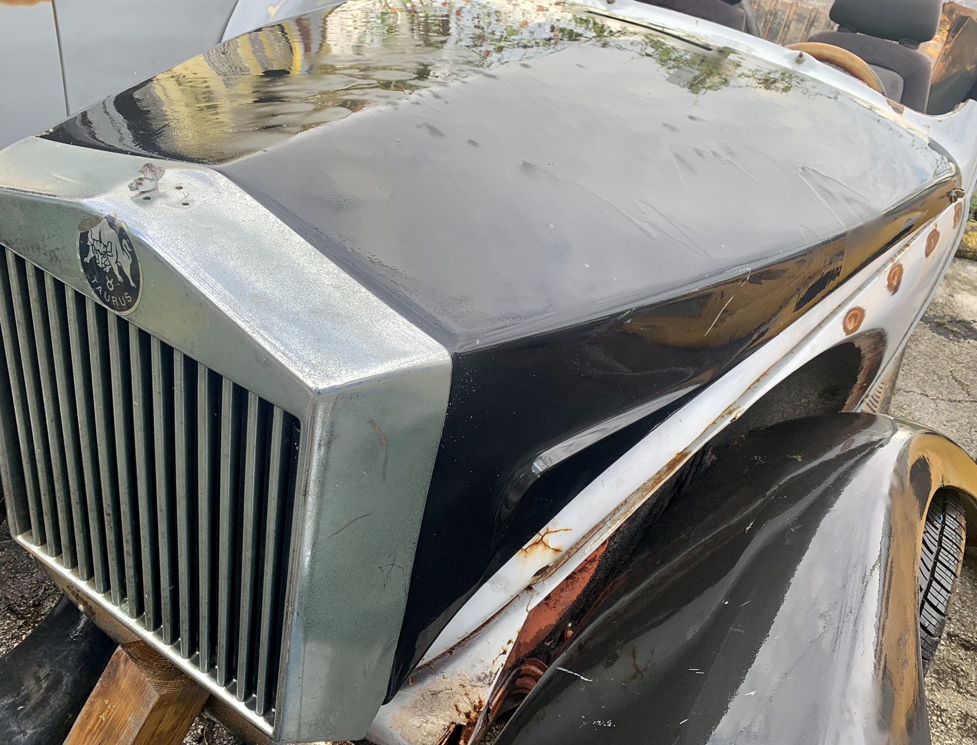 Vw Beetle Bug Rolls Royce Fiberglass Hood & Fender Set 196872 for Sale