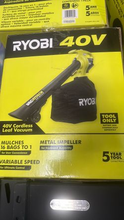 Ryobi Leaf vacuum cordless