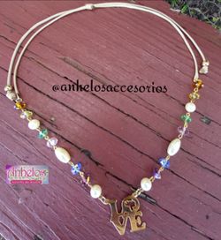 Collar Ajustable Con Dije Baño De Oro 