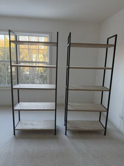 Wood Venire Shelving Units