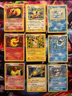 Pokemon Flareon/jolteon/vaporeon 5 sets