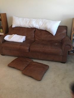 Leather couch