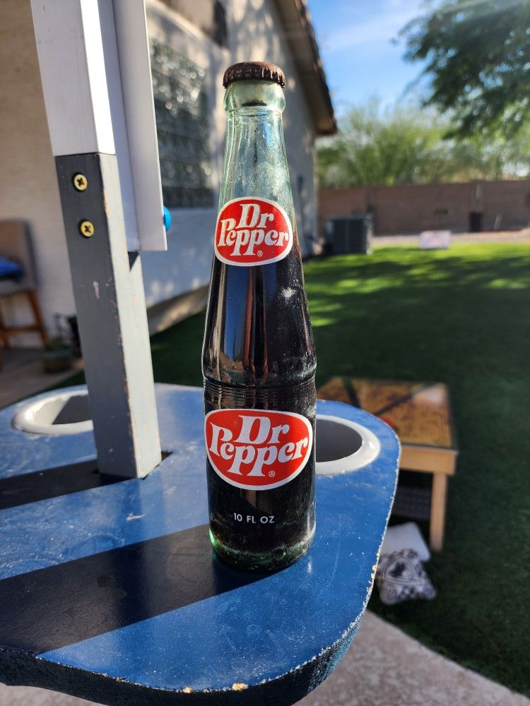 Vintage DR PEPPER Bottle 1970s Unopened 