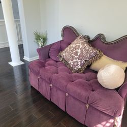Purple Vintage Loveseat/Chair (Michael Amini)