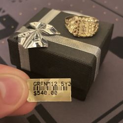 10k Gold Ring Men’s Nugget Ring