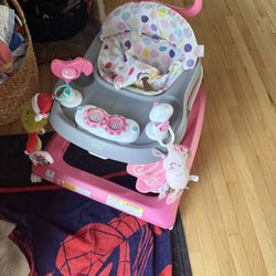 A Walker And High Chair Bundle Great Condition 