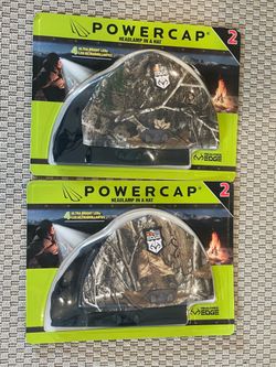 PowerCap LED Headlamp Hat – 2 Pack Realtree Edge Camo