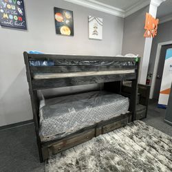 Twin Over Twin Bunk Bed 