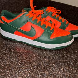 Nike Dunk Low Size 11 – Green/Orange (Miami Colors
