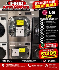 LG washer and dryer set