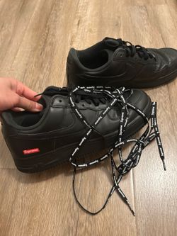 Black Nike Air Force 1 Supreme Size 9.5