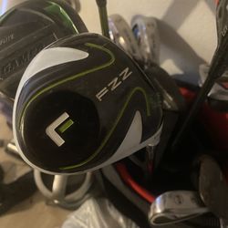 Golf Clubs …Tony Armore Driver 3 Woods The Rest Of The Clubs  Are By Ram