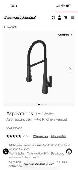 Matte Black Kitchen Faucet