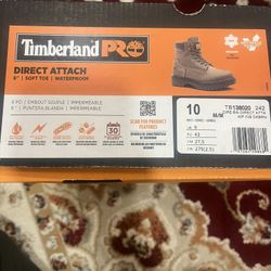 Timberland Direct Attach 6” Soft Toe Water Proof Men’s Size 10 Brown